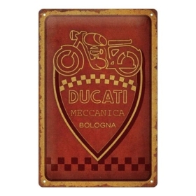 TIN SIGN 20x30 DUCATI MECCANICA