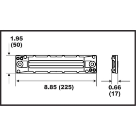 Perf anods Bracket Honda 75-250HP