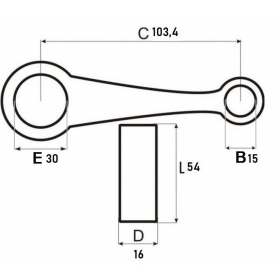 Connecting rod HONDA CG125 100