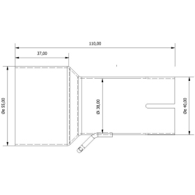 MIVV Inlet Pipe 55 > 38 mm