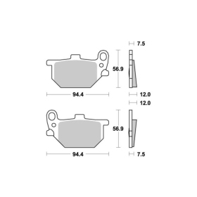 Sbs Brakepads 545HF Ceramic YAMAHA