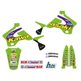 TECNOSEL lipdukų, sėdynės užvalko rinkinys KAWASAKI KX 125-250 1994-1998