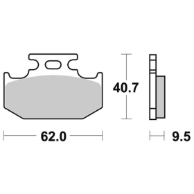 Sbs Brakepads 648HF Ceramic SUZUKI DR