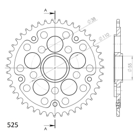 Supersprox Stealth Rear sprocket Red 