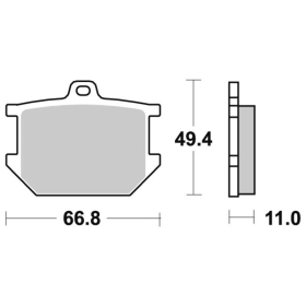 Sbs Brakepads 507HF Ceramic YAMAHA