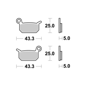 Sbs Brakepads 794SI Sintered Offroad KTM