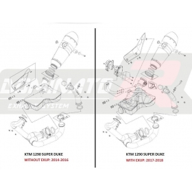 Exhaust pipe Dominator ELIMINATOR DECAT KTM 1290 SUPER DUKE 2014-2016