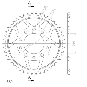 Supersprox Rear sprocket 1334.45 45t