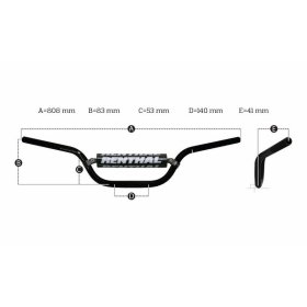 RENTHAL Handlebar 822MM GAS GAS ES 700 22-23