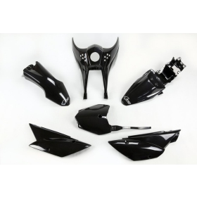 UFO Plastic kit Kawasaki KLX110 2010-> black 001