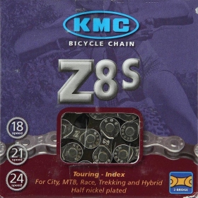 KMC chain Z8.1 6/7/8 speeds 114L silver/gray