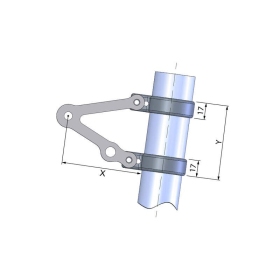 LSL Headlight Bracket Ø 36 - Without Indicator Support