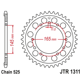 Supersprox / JT Rear sprocket 1311.44 44t