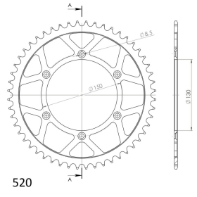 Supersprox Rear Sprocket Steel RFE-245:52 52 dantukai