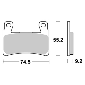  Sbs Brakepads 860DS-1 Dual Sinter HARLEY-DAVIDSON / KAWASAKI