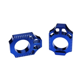 Scar axle blocks Yamaha / Fantic Blue