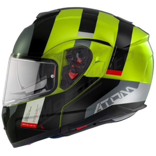 MT Helmets ATOM Transcend SV Flip-Up Helmet Gloss / Matte Grey