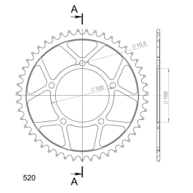 Supersprox / JT Rear sprocket 703.47 47t