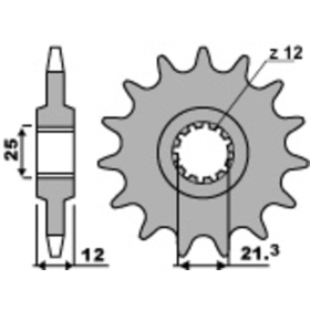 PBR Steel Standard Front Sprocket 823 - 520 HUSABERG / HUSQVARNA 125-650cc 1977-2014