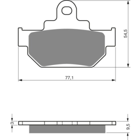 GOLDFREN Brake Pads 046 AD Suzuki DR / RM