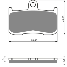 GOLDFREN Brake Pads 207 S3 Indian / Kawasaki / Suzuki / Triumph / Victory