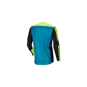 Just1 J-Flex 2.0 Frontier Off Road Shirt For Men Teal Black/Yellow Fluo 