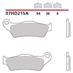 Brembo Brakepads Sintered Front Road HARLEY DAVIDSON