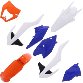 Polisport plastic kit KTM EXC / EXC-F (2017-2019) Blue /  White / Orange