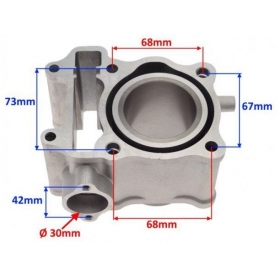 Cylinder kit BENELLI / HONDA / ITALJET / KEEWAY LC 125-150cc / Ø58 / PIN Ø14 4T