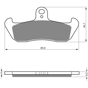 GOLDFREN Brake Pads 006 AD Husaberg / Husqvarna