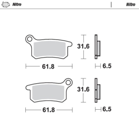 Moto-Master Brakepads Husqvarna/ Gas Gas/ Ktm