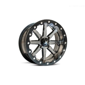 MSA WHEELS M21 Lok Utility Rim - Silver/Black 15X7