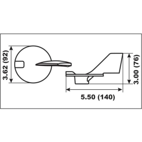 Perf anods variklio tvirtinimo dalis Yamaha 50-100HP