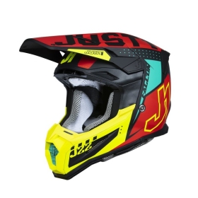 Helmet Just1 J-22 F Junior Falcon Fluo Red/Yellow/Black 