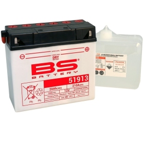 BS BATTERY Battery Conventional with Acid Pack 51913 (12C16A-3A) 12V 19Ah