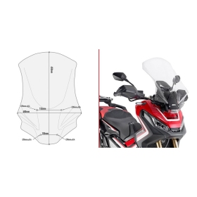 Givi D1156ST windscreen, clear HONDA X-ADV750 17-20