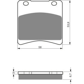 GOLDFREN Brake Pads 085 AD Suzuki