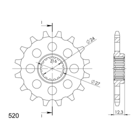 Priekinė žvaigždutė Supersprox / JT 1444.17