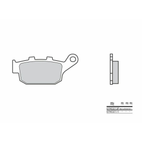 BREMBO Street Carbon Ceramic Brake pads HONDA / TRIUMPH / VOGE 125-1200cc 1987-2024