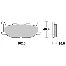 Sbs Brakepads 663HF Ceramic SYM / Yamaha