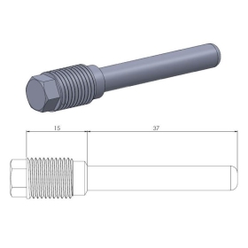 Moto-Master Brake pad pin Beta/ Honda/ Yamaha/ Suzuki/ Kawasaki