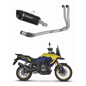 Suzuki V-Strom 800 / DE 2023 - 2024 Full Exhaust System Collector Silencer HP6 BLACK + dB killer