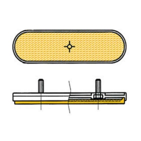 V PARTS Atšvaitas 96x27mm oranžinis