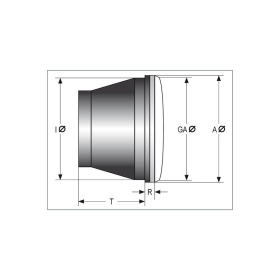 HIGHSIDER H4 Universalus Priekinis Žibintas160 x 90 mm 12 V 60/55 W