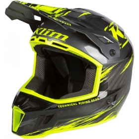 Klim F3 Carbon Pro Thrashed Hi-Vis Motocross Helmet