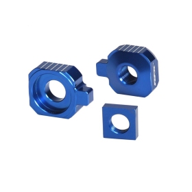 RFX Pro Rear Axle Adjuster Blocks Blue HUSQVARNA TC 65 2017-2024