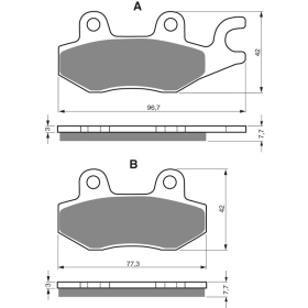 GOLDFREN Brake Pads 009 AD Cagiva / Honda / Kawasaki / Triumph / Yamaha