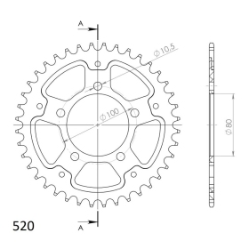 Supersprox Stealth Rear sprocket Gold 41t