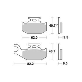 Sbs Brakepads 816SI Sintered Offroad YAMAHA