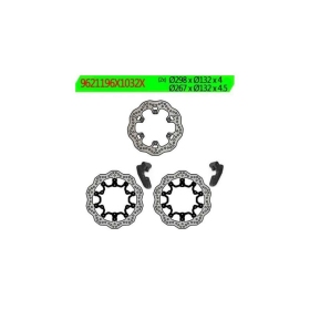 NG BRAKES KITTMAX Wave Floating Oversized Brake Disc Kit YAMAHA T-MAX 500 08-11